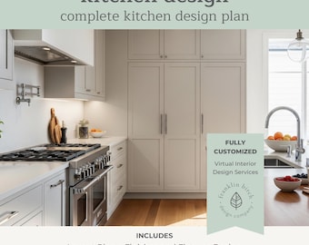 Kitchen Layout Design Plan - Fully Customized Virtual Interior Design ...