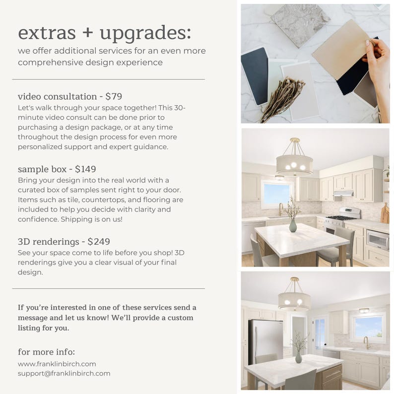 Kitchen Layout Design Plan - Fully Customized Virtual Interior Design ...