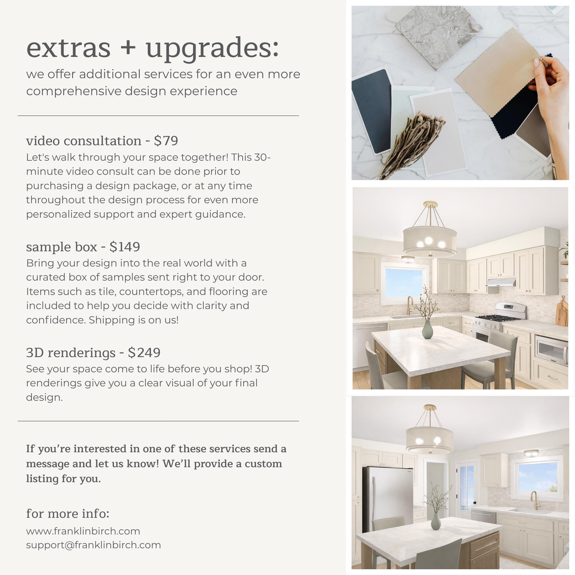 Kitchen Layout Design Plan - Fully Customized Virtual Interior Design ...