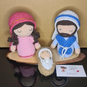 Conjunto 1 de amigurumis de la Sagrada Familia