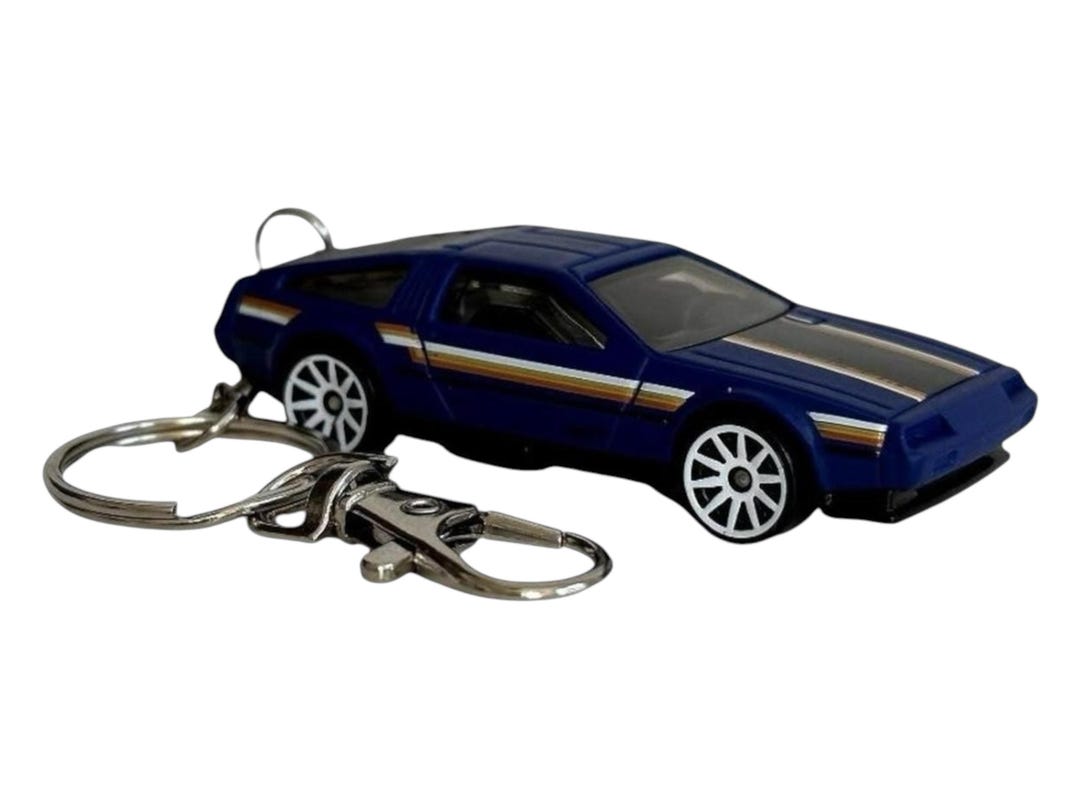 DMC Delorean Keychain, Hot Wheels Diecast Car, Key Clip Keychain/bag ...