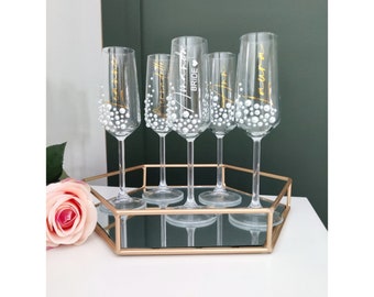 Pearl Champagne Flutes, Pearl Flutes, Champagne Flutes, Personalised Champagne Flutes, Prosecco Glasses, Personalised Prosecco Glasses