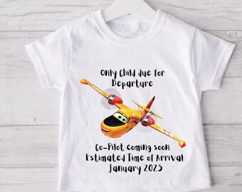 Baby Reveal, Brother T-Shirt, Personalised T-Shirt, Big Brother, Disney Planes, Boy T-Shirt, New Baby