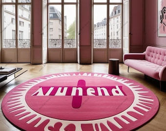 Round Rug Hand Tufted Wool Rugs Area Rug for Kitchen Living Room BedroomKids Room Home Decor Carpet Circle Rugs gift Christmas