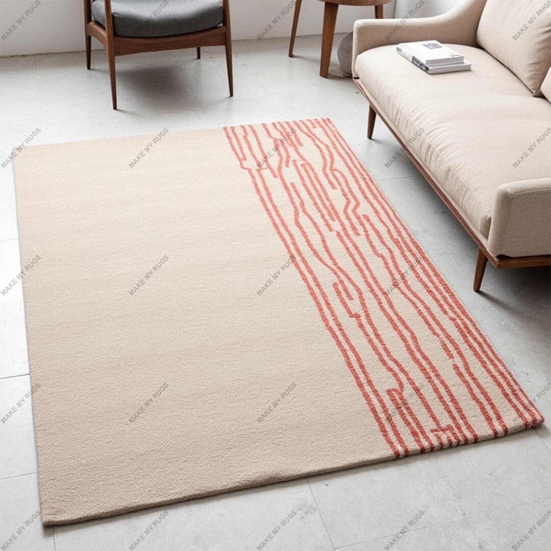 Handmade Wool Rug: Modern Living Room Floor Rug - Etsy