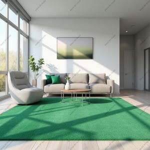 Plain Modern Hand Made Hand Tufted Wool Rug | For Living Room | Floor Rug | Bedroom Rug indoor Outdoor Gift Christmas