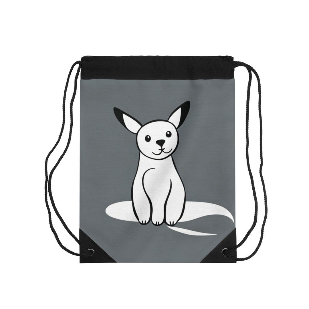 Drawstring Gym Bagnap Sacktravel Bag the Lined Cat Etsy