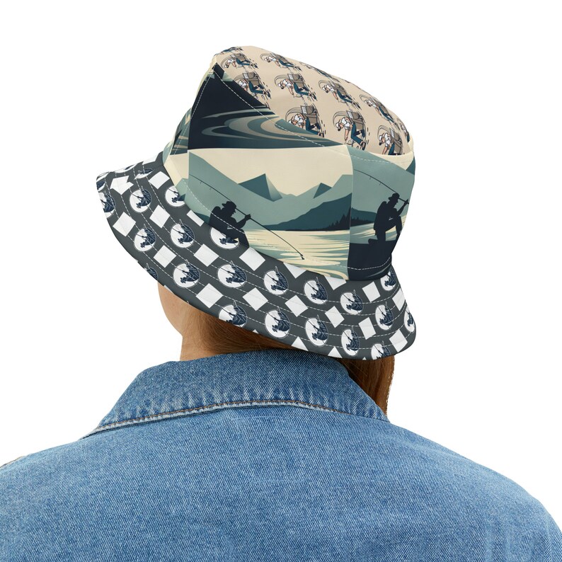 Stylish Sun Blocker Customizable Bucket Hat for Fishing, Boating, Men