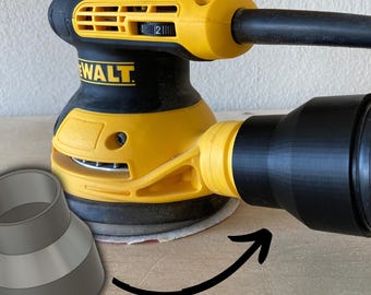 Dust Collection Adapter for Dewalt Sander to Rigid Shop Vacuum (2.5")