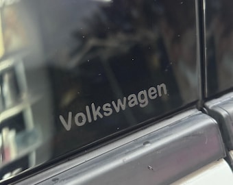 Volkswagen B-Säulen Aufkleber Tiguan, Golf, Passat uvm DIY Black