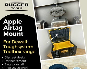 RuggedTools Airtag Mount voor dewalt Toughsystem 2.0 gereedschapskisten