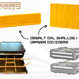 Internal Dividers for Dewalt Toughsystem 2.0 DXL Shallow/Twin & DEEP/Single | Rugged Tools