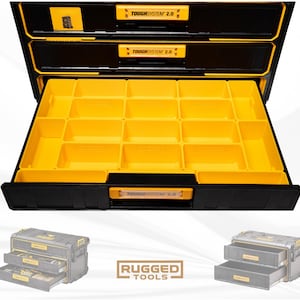 Rugged tools Storage bins for Dewalt Toughsystem 2.0 2 & 3 Drawer toolboxes