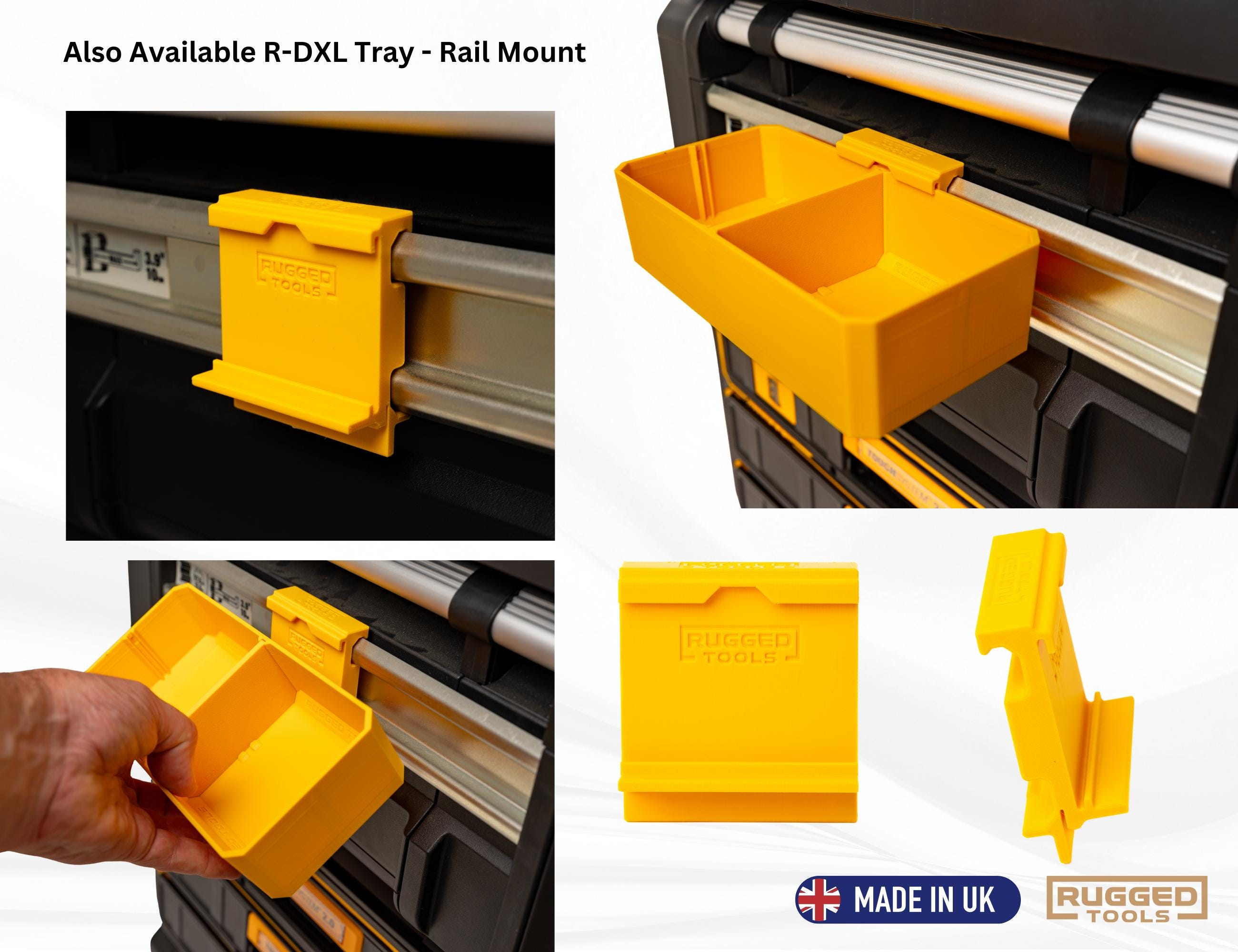 Organiser Tray With Dividers for Dewalt DXL Twin Drawer Toolbox