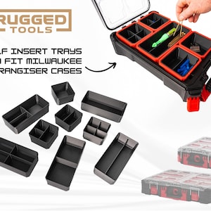 Części Rugged Tools Wkładki do tacek na śmieci pasujące do walizek Milwaukee Pack Out Organizer