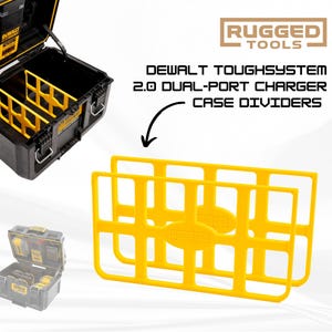 Durable Dividers for Dewalt Toughsystem 2.0 Dual Port Charger Box | Rugged Tools