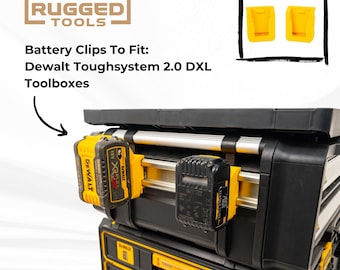 DeWalt DXL Battery 18v/20v & 54v/60v Clip 2-Pack | ToughSystem 2.0 DXL Mount