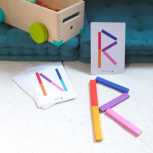 Printable "Popsicles Alphabet" for Block set - Lovevery extension preschool kindergarden homeschool Montessori popsicles activity