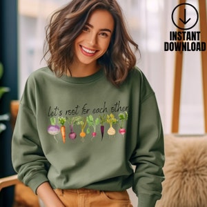 Let's root for each other and watch each other grow! Gardening Vegetable Green Thumb Shirt. Gardening. Gardening Humor. Garden Vegetables