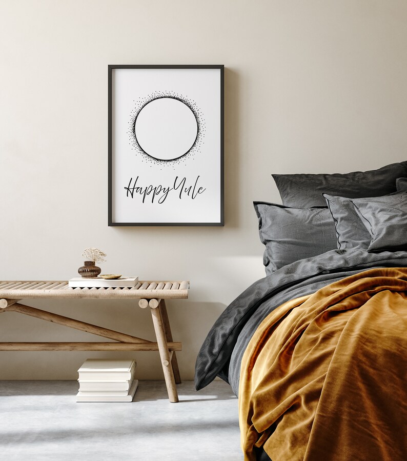 Happy Yule Happy Winter Solstice Eclipse Printable Makes a Wonderful ...
