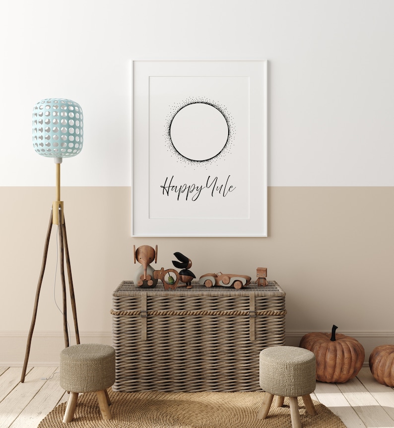 Happy Yule Happy Winter Solstice Eclipse Printable Makes a Wonderful ...