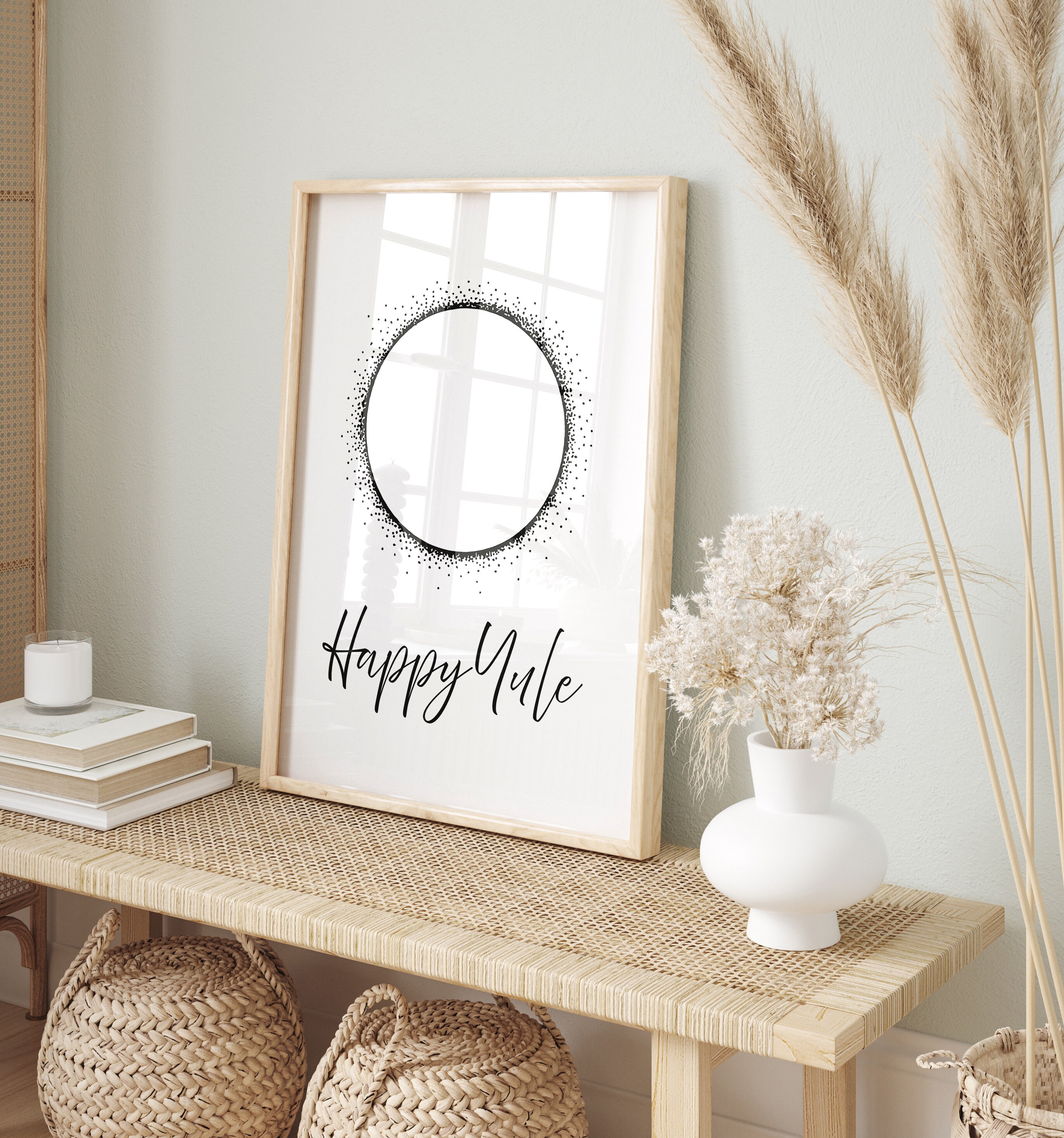 Happy Yule Happy Winter Solstice Eclipse Printable Makes a Wonderful ...