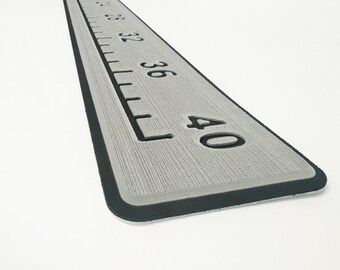 40" Fish Ruler, Measure, Scale. Made in USA. Fishing Boat Self Stick, Self Adhesive. Marine Grade EVA Foam.