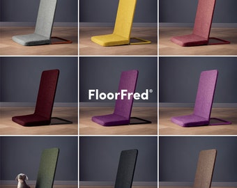 FloorFred, the ergonomic and comfy Floor chair. Foldable chair, portable and stackable. For parents, families, caretakers and pre schools.