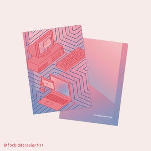 Kunstdruck "The Binary Is For Computers" | Nicht-binärer DIN A6 Kunstdruck | LGBTQIA+ Design