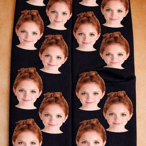 Calcetines personalizados con imagen, foto, divertidos, cara, regalos divertidos, hombres y mujeres, regalo inusual para el Día del Padre o el Día de la Madre.