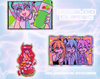 Vocaloid Classic - Holographic Stickers - Triple Baka / PoPiPo / McMiku