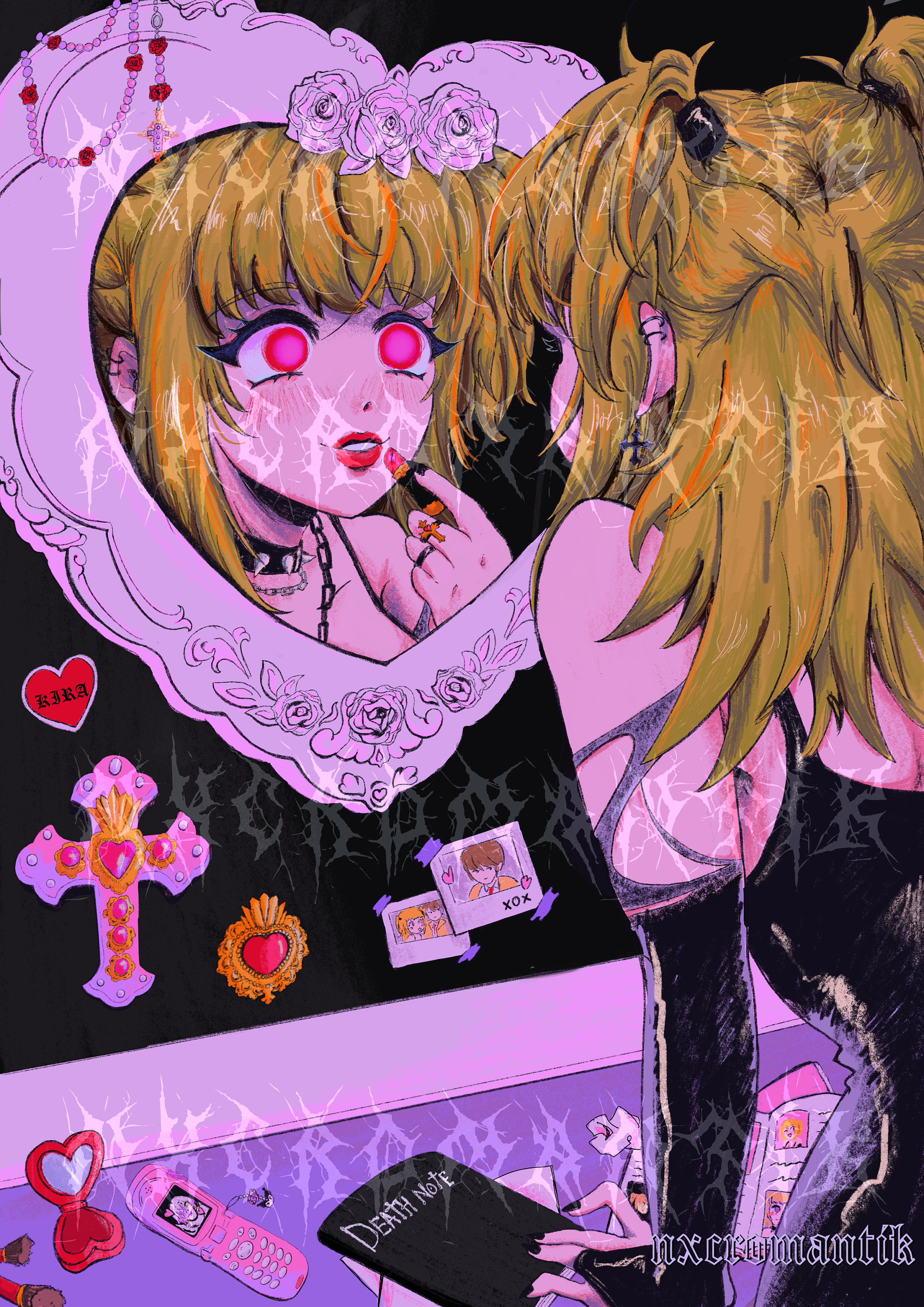 Misa Misa - Glittery A4 Art Print