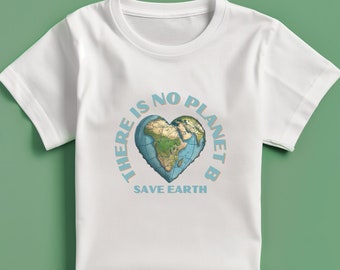 Save the Planet T-Shirt - 'Es gibt keinen Planeten B' Earth Day 2024 Design | Umweltfreundliches Geschenk, Bewusstsein für Klimawandel und globale Erwärmung