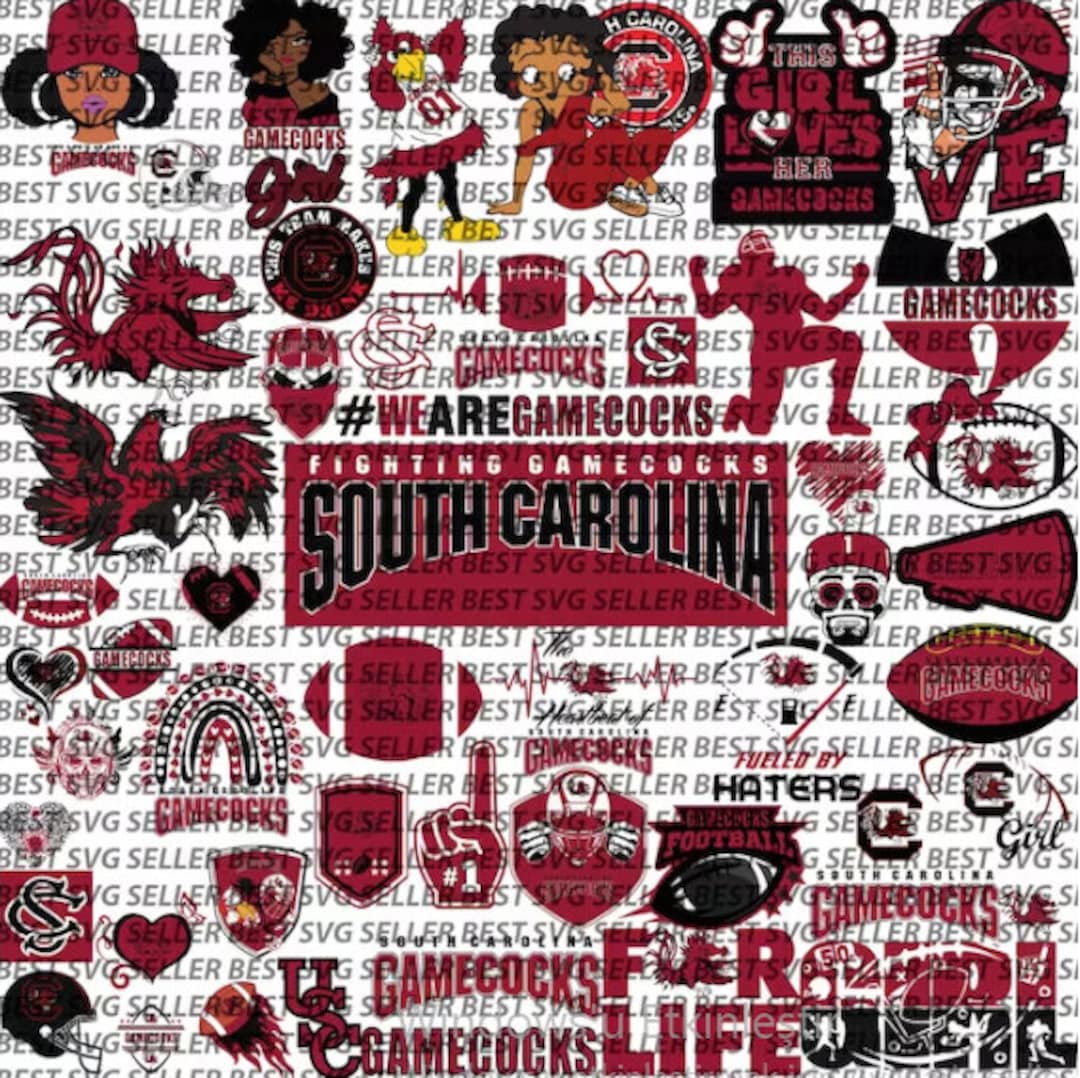Gamecocks SVG Basketball SVG South Carolina Football SVG - Etsy