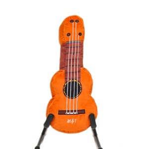 Ukulele Guitar Plush Toy – Soft Musical Toy for Kids, Baby Shower Gift, Pretend Play Guitar, Nursery Decor, Music Toy, SEND, Plushie