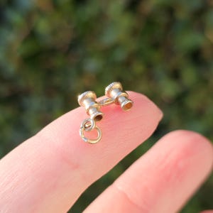 RARE and Vintage 9ct Yellow Gold Opera Glasses Theatre Binoculars - Miniature Charms Year 1971