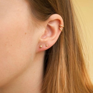 9ct Solid Yellow Gold 2.8mm Ball Stud Earrings - 9k Studs