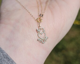 9ct Gold “No.1 Mum” Script Necklace – Fine Chain, Sentimental Gift, 20” Length