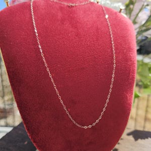 Chaîne en or jaune 9 carats ANCIENNE 1990 - Collier en or 18 po. 45 cm - 0,36 gramme - Bijoux en or 9 carats