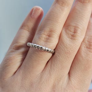 The Vintage 9ct White Gold Diamond Cut Sparkly Detailed Wedding Band Ring Size W 1/2 (11.50, 66) - Charlotte Gold - Gold Bands - Solid 9k Go