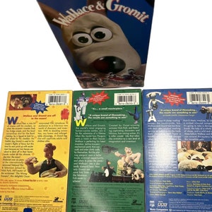 Wallace and Gromit Box Set VHS 1996 3 Tapes 2 Sealed BBC Video VTG 90s image 7