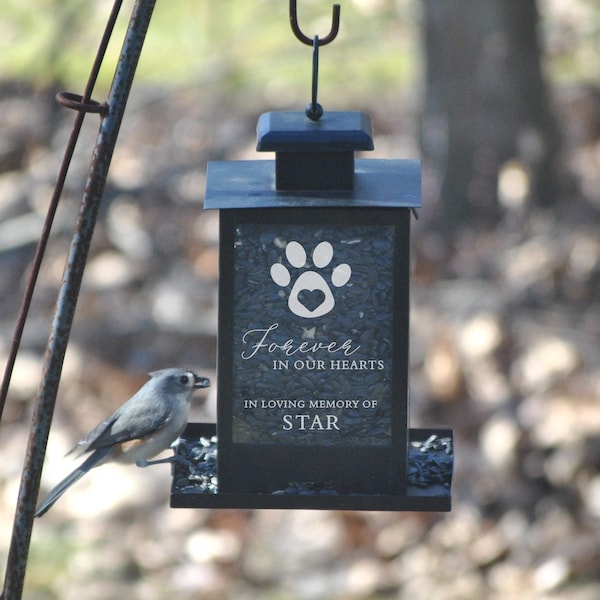 Loss of Dog Memorial Gift | Personalized Pet Memorial Bird Feeder | Loss of Pet Gifts | Dog Sympathy Bird Feeder | Dog Remembrance Gifts