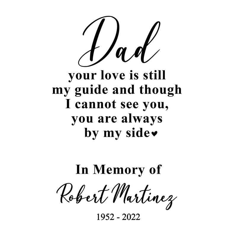 Dad Loss Memorial Lantern Personalized Father Memorial Candle Lantern Fathers Love Sympathy Gift