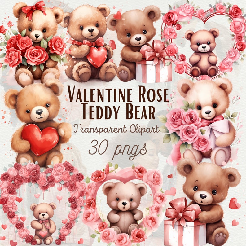Huge Watercolor Valentines Day Clipart Bundle Valentines Day Bundle PNG ...