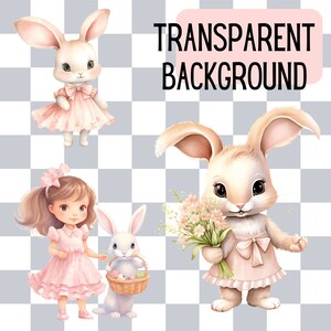 Step into a world of charm with Pink Watercolor Easter Clipart – Watercolor Bunny Graphics and Easter Egg PNG. Craft a Nursery Easter paradise with the cuteness of Pink Cute Bunny Clipart. Commercial Use ready.