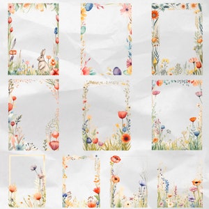 Infuse a touch of nature into your creations with Watercolor Floral Borders PNG – enchanting wild flowers clipart in PNG format. Explore the versatility of wild floral frames for a natural aesthetic