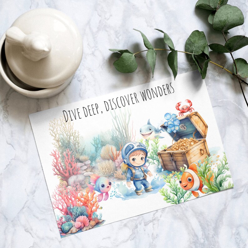 Celebrate undersea cuteness with Watercolor Undersea Clipart – a charming collection of cute ocean baby animals in PNG format. Ideal for nursery decor, featuring jellyfish, seagrass, octopus, and turtles
