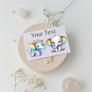 22 Baby Elephant Clipart Rainbow Elephant PNG Bundle Baby Shower Cute ...