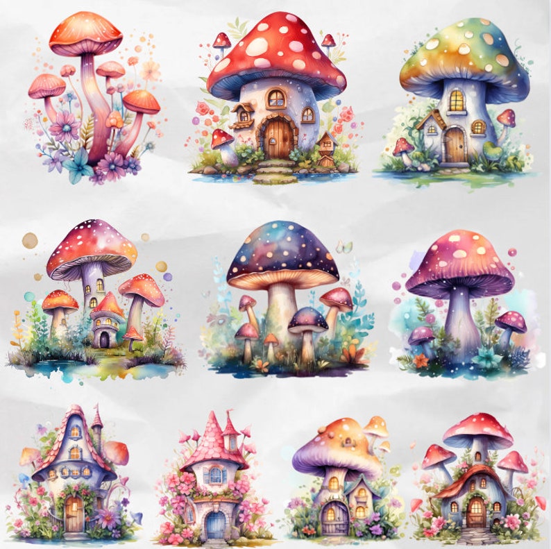 Watercolor Fairy Garden Clipart Fantasy Cute Fairies PNG Clipart ...