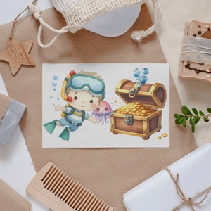 Embark on an undersea journey with Watercolor Undersea Clipart, showcasing charming PNG illustrations of adorable ocean baby animals. Ideal for sea-themed designs and commercial projects, these aquatic artworks breathe life into your creations.